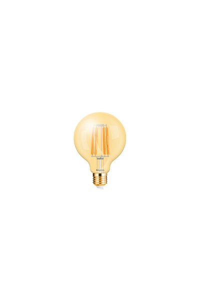 Braytron Bec LED decorativ cu filament 6W G95 E27 Chihlimbar 2200K