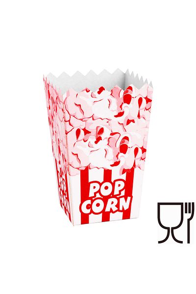 GSG24 Pudełko kartonik na PopCorn 7x14.5x9cm ŚREDNI 0.75L 100szt.