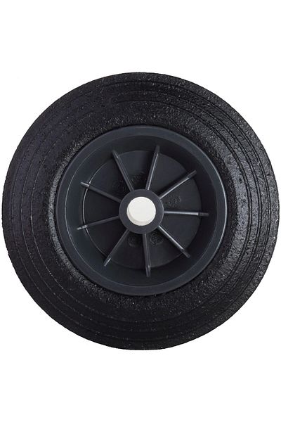 PROLINE Roată pentru container de gunoi din cauciuc, cu trecere prin cablu, diametru 200 mm