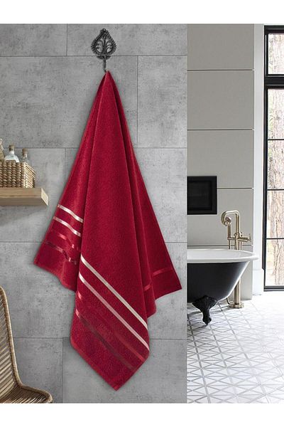 Karna Home Σετ μπαλέτου 4 βαμβακερών πετσετών Ευρεία επιλογή χρωμάτων 70x140