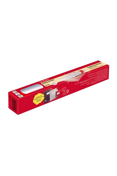 Herlitz Coperți de carte reglabili, set de 5 transparente, material PP, dimensiuni 585x340mm, 24 de colțuri și 5 etichete