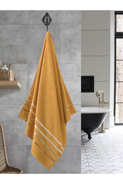 Karna Home Σετ μπαλέτου 4 βαμβακερών πετσετών Ευρεία επιλογή χρωμάτων 70x140