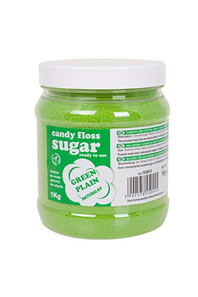 GSG24 Zahăr colorat vată de zahăr verde aromă naturală de vată de zahăr 1 kg