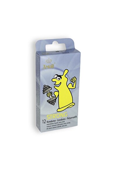 OEM Prezervative Amor Strong, Extra-Resistente, 12 Bucati, Lubrifiate, Culoar...