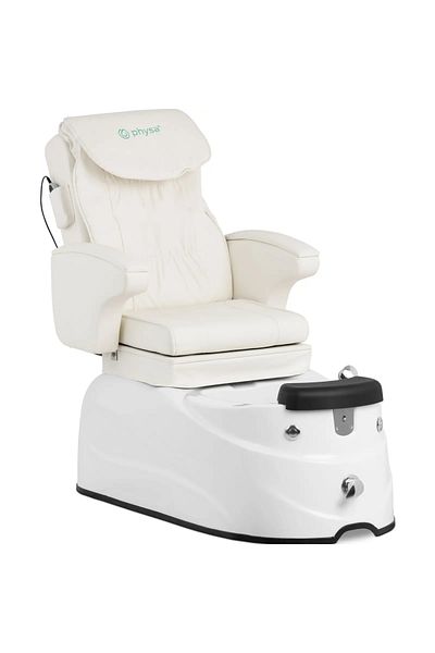 Physa Fotel podologiczny do pedicure z masażem i brodzikiem elektryczny 105 W - biały