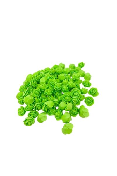 OEM Set 100 Trandafiri verzi din spumă, 3,5 cm