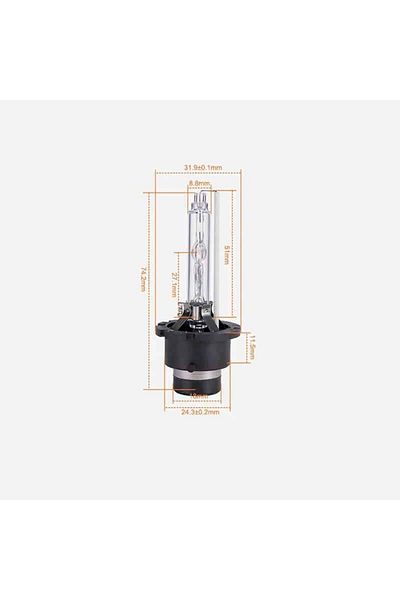 BGRJ Automotive D2S super vision xenon bulbs, 35W, cold white light, 6000K