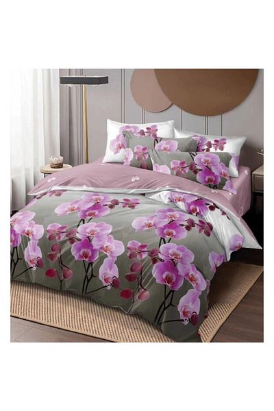 OEM Double Bed Linen Set, 6 Pieces, 245x250 cm, Multicolor, M15