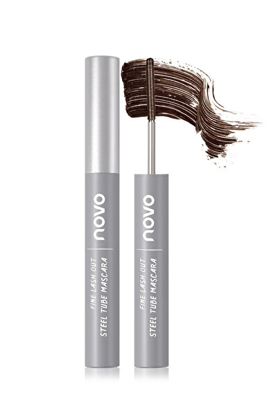 No-vo ماسكارا أنبوبية فولاذية، تكثيف، تطويل، تحديد، رفع، تجعيد، مكياج عيون، تمديد الرموش