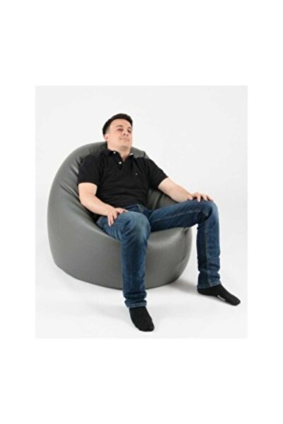 Pufrelax Fotoliu Relaxo Xl, Material Piele Ecologica - Grey