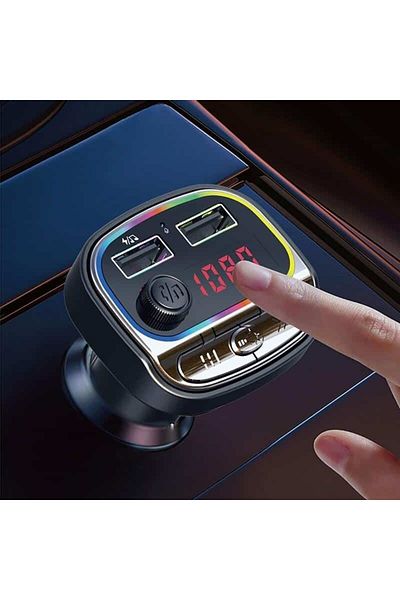 BGRJ Automotive Kit auto modulator FM BGRJ-C21, player MP3, USB, încărcare rapidă