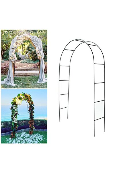 PROCART Градинска пергола, метална арка за цветя, 240x140x37 см