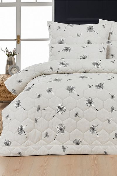 Mislina Home Ibiza Single Quilted Filled Pique 4 Season Honeycomb Dsn | Pillow Case Gift |   160X230Cm