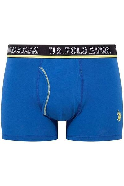 U.S. Polo Assn. U.S. Polo Assn. Men's 3-Piece Boxer Set - Anthracite Saks Black Color, Cotton Comfortable Underwear