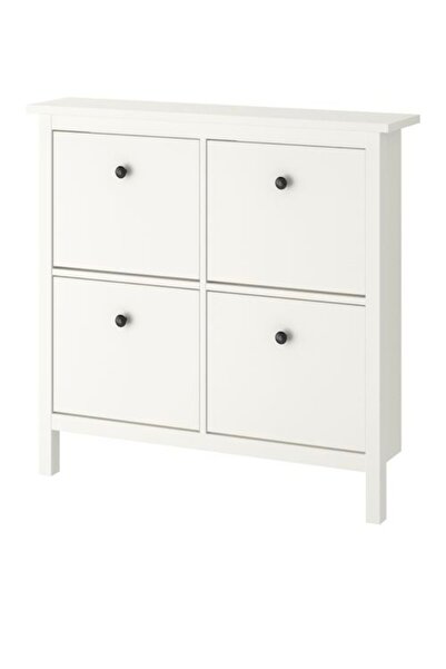IKEA Hemnes ayakkabı dolabı, beyaz 107x22x101cm 4 bölmeli