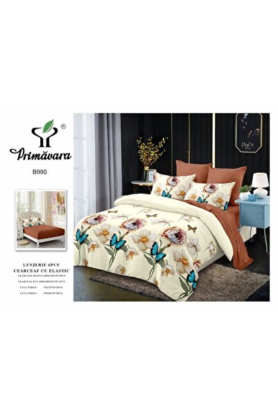 OEM Double bed linen, Finet, fitted sheet, spring landscape, 6 pieces, 2 persons, 180x200