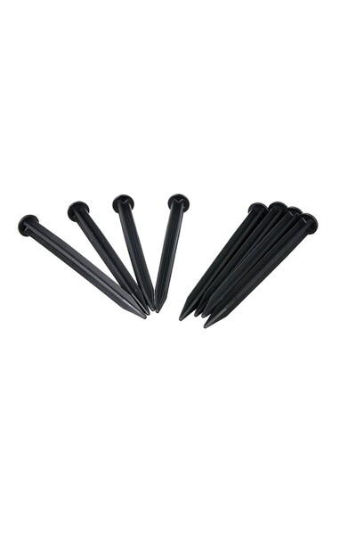 OEM Știft de fixare pentru separatorul de gazon, lungime 20 cm, plastic, negru