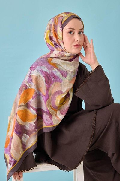Mahal Silkhome Rose Pattern Mayda Shawl