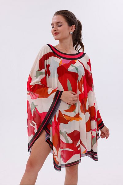 tarzınısec Short Kimono Pareo - Hijab Pareo - Belt Model 180X135 cm
