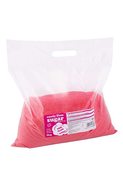 GSG24 Zahăr colorat pentru vată de zahăr, roșu, aromă naturală, 5 kg