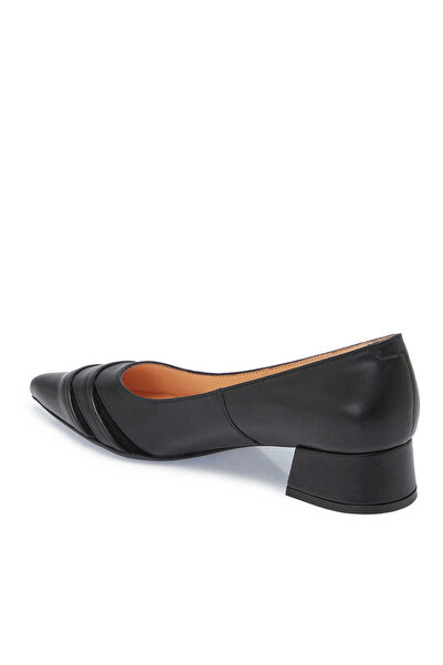 Tergan Siyah Hakiki Deri Kadın Topuklu Ayakkabı - K24S1AY67606-A23