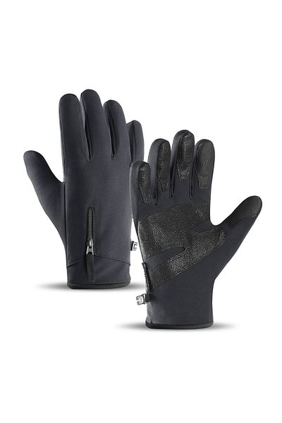 Hurtel Rękawiczki zimowe do telefonu sportowe outdoor narty rower jogging roz. XL czarne