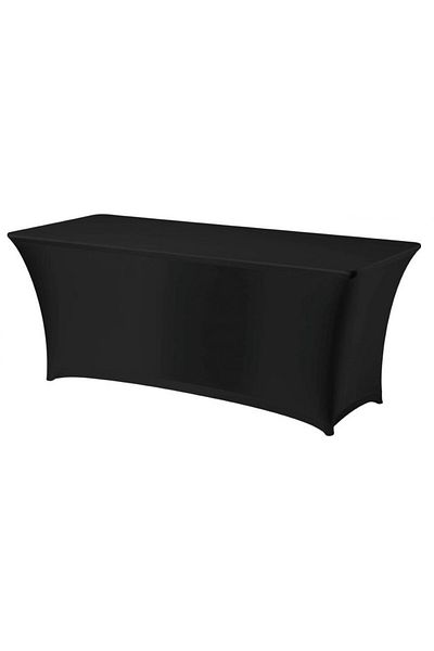 HENDI Obrus prostokątny bez prasowania 150x760cm tkanina Jersey czarny - 814406