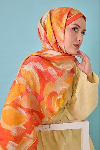 Mahal Silkhome Rose Pattern Mayda Shawl