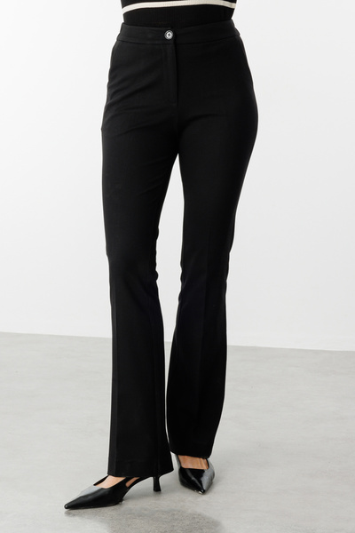 Ekol Beli Lastikli Bol Paça Pantolon