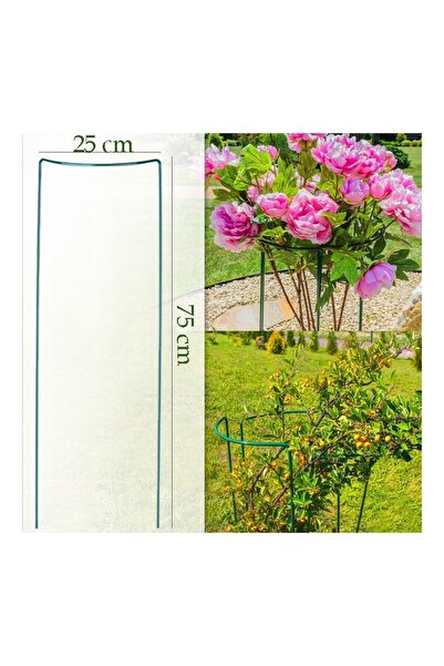 PROCART Suport metalic pentru flori, pentru exterior, set de 3 piese, 25x75 c...