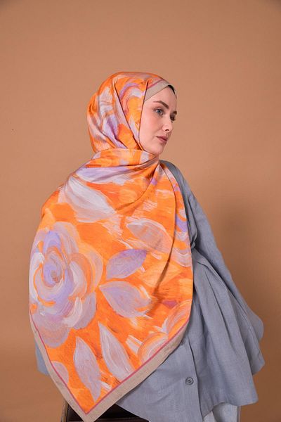 Mahal Silkhome Rose Pattern Mayda Shawl