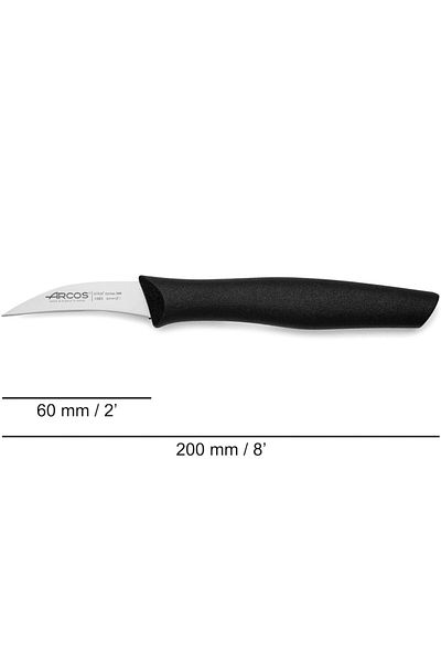 ARCOSS Nóż do obierania warzyw owoców zakrzywiony NOVA dł. 60/172 mm