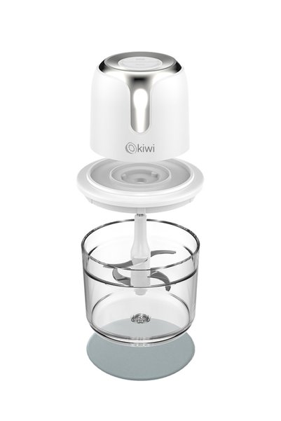 Kiwi Kc-8221 Kablosuz Şarjlı Gıda Doğrayıcı – 1.2L Cam Hazne, Paslanmaz Çelik Bıçaklı Mutfak Robotu