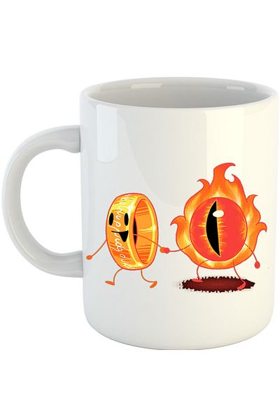 OEM Cana Lord of the Rings Eye Cute Illustration Friends Drama, alba, 330 ml