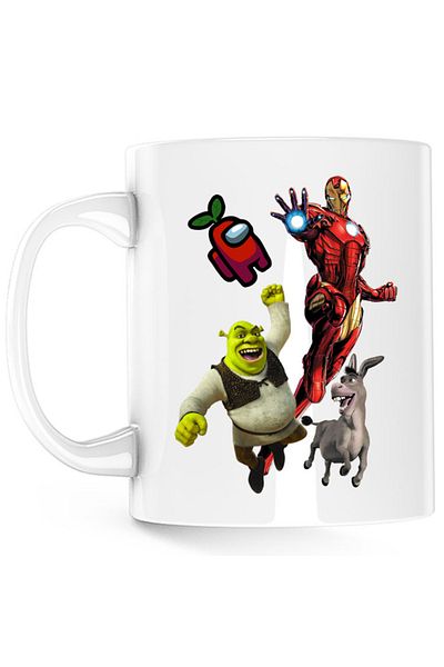 OEM Cana Ironman Shrek Among Us Flying Space, alba, 330 ml