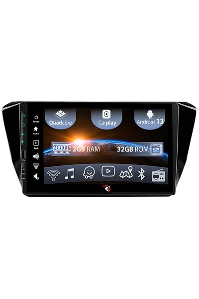 navi-it Navigatie dedicata Skoda Superb 2016-2019, USB&Butoane fizice frontale, Android 13, Wireless Carplay
