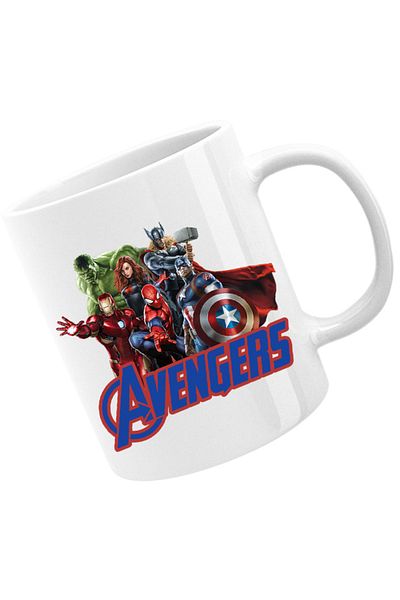 OEM Cana Thor Avangers Group Spiderman Ally Hero Marvel DC Comedy, alba, 330 ml