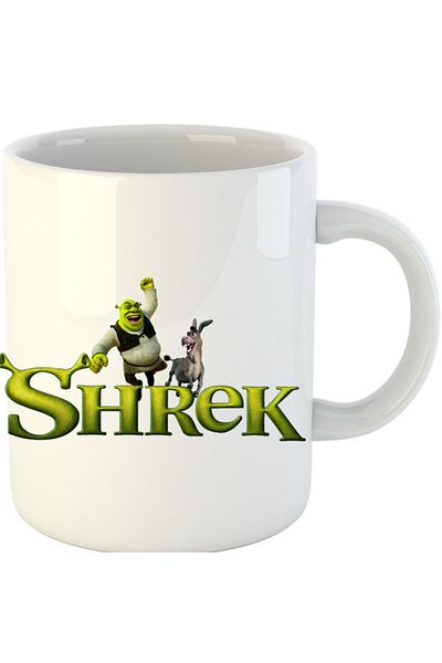 OEM Cana Shrek Logo Donkey Funny Action Comedy, alba, 330 ml