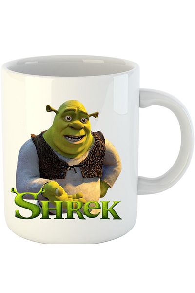 OEM Cana Shrek Logo Monster Orc Medieval, alba, 330 ml