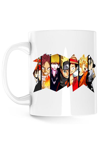 OEM Cana Fairy Tail Naruto Bleach One Piece, alba, 330 ml