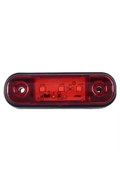 BGRJ Automotive 3smd red marker lamp, side, warning lamp, 12-24V
