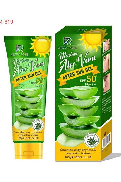 Kerry Rose Cary Rose Aloe Vera Gel After Sun Exposure SPF 50+ to Relieve Dryness and Soft Skin