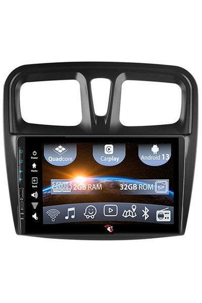 navi-it Navigatie dedicata Dacia Logan, Sandero Stepway 2 2012-2019, USB&Butoane fizice frontale, 2GB RAM 32