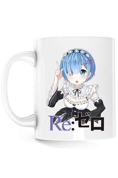OEM Cana Re Zero REM Doki Doki Best Waifu Demon, white, 330 ml