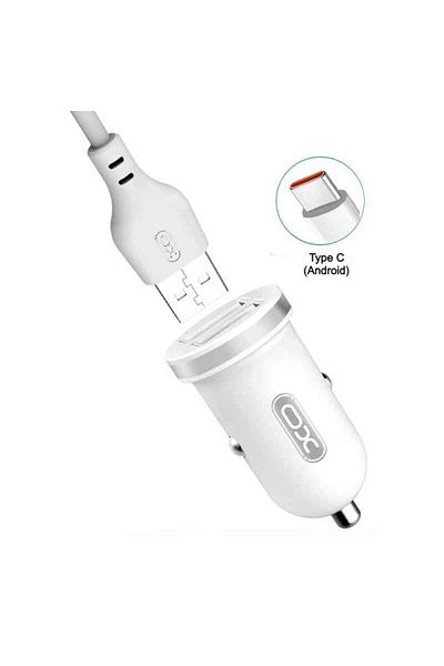 BGRJ Automotive Android compatible car charger, 12-24V, fast, TZ08 white