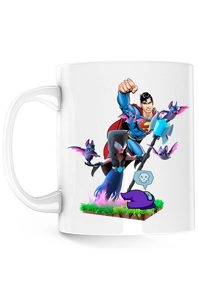 OEM Cana Clash of Clans Superman Among Us Crash Bats Fly Magic, alba, 330 ml