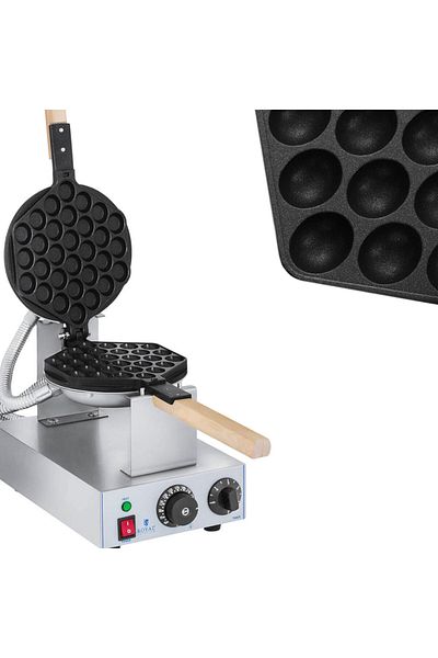 Royal Catering Gofrownica opiekacz do gofrów bąbelkowych bubble waffle 1415W Royal Catering RCWM-1400-B