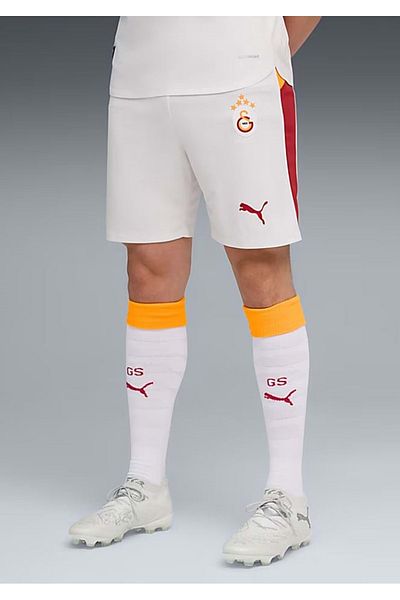 Galatasaray Мъжки футболни шорти S.k. 25/26, БЕЛИ