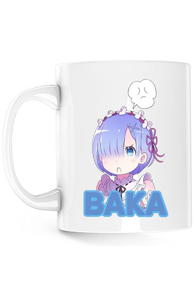 OEM Cana Re Zero REM Baking Carpet Nagatsuki Isekai Light Novel, white, 330 ml