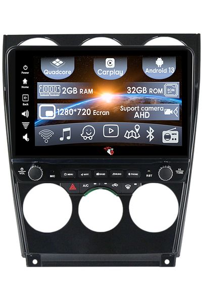navi-it Navigatie dedicata Mazda 6 2004-2015 cu butoane rotative model 2024, 9 Inch, 2GB RAM 32GB ROM, Quadc